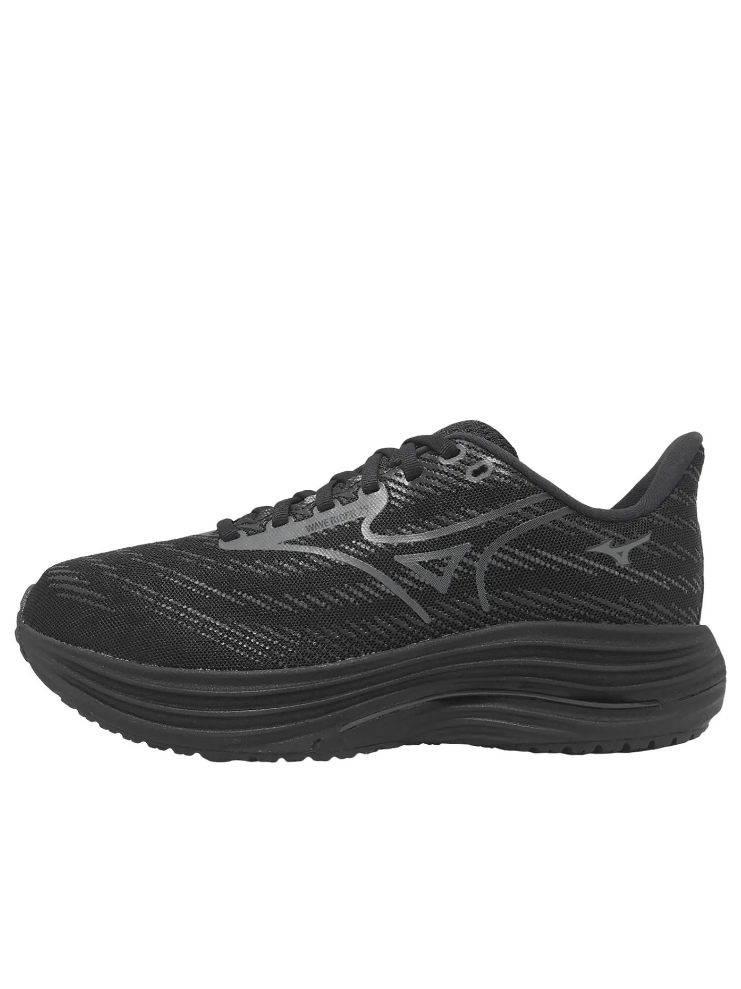 Кроссовки Mizuno Wave Rider 29 Super Wide 'Black' — изображение 1 из 5, черный