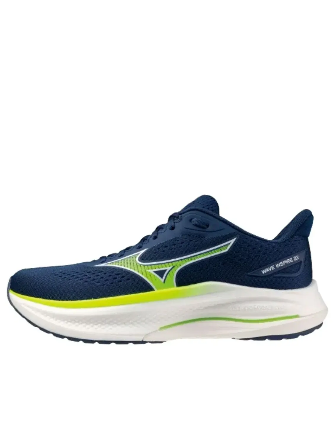Кроссовки Mizuno Wave Inspire Extra Wide 4E 'Navy Yellow' — изображение 1 из 2, темно-синий