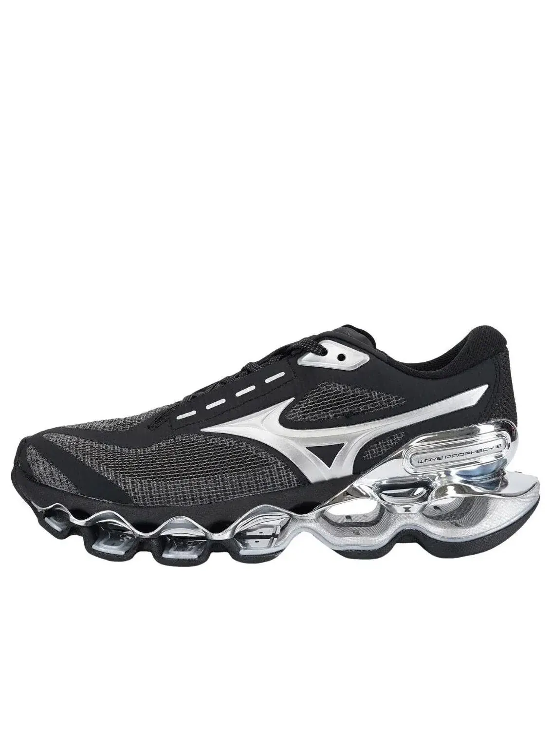 Кроссовки Mizuno Wave Prophecy 15 'Black Metallic Silver' J1GC265035 — изображение 1 из 5, черный
