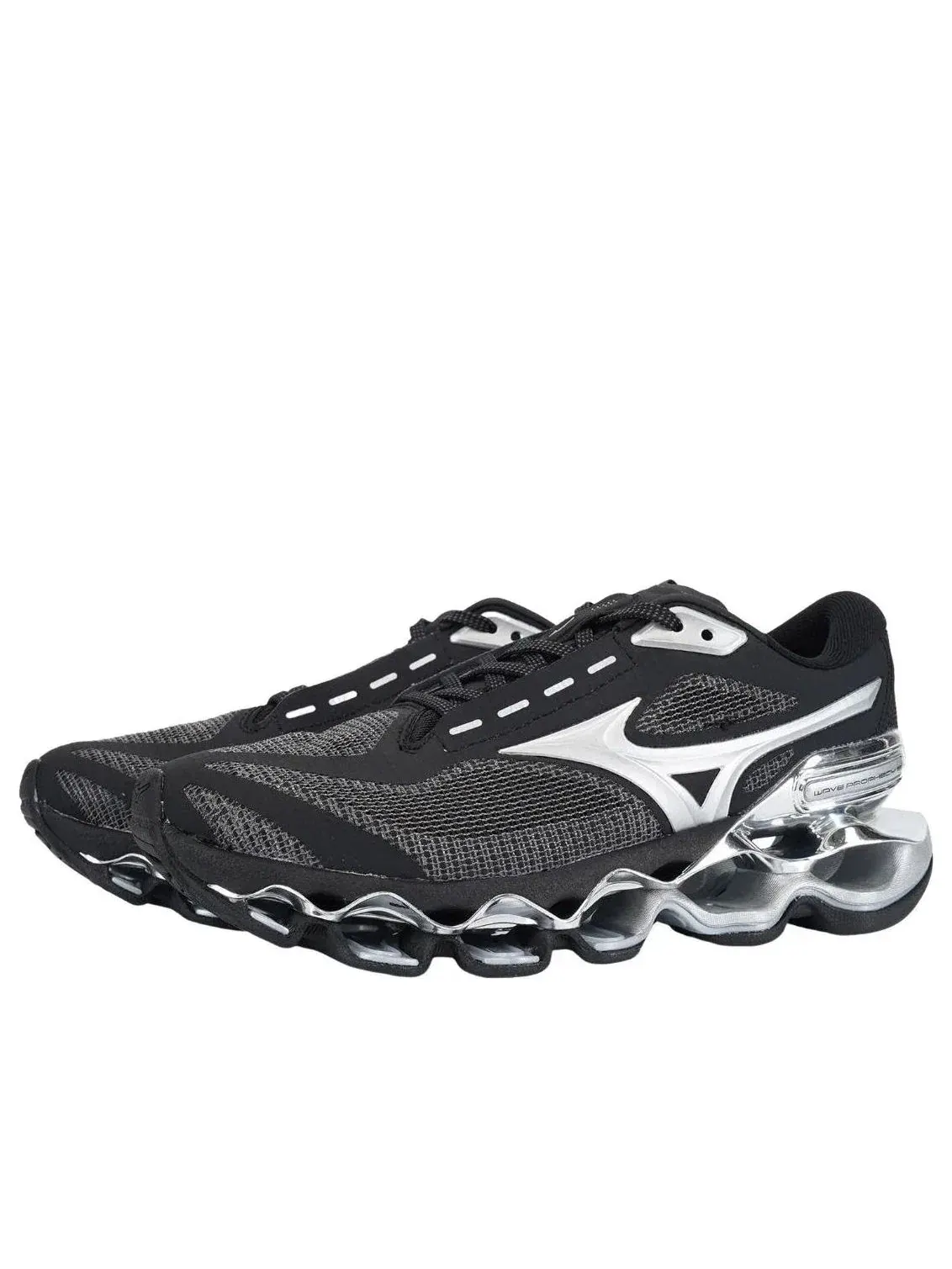 Кроссовки Mizuno Wave Prophecy 15 'Black Metallic Silver' J1GC265035 — изображение 2 из 5, черный