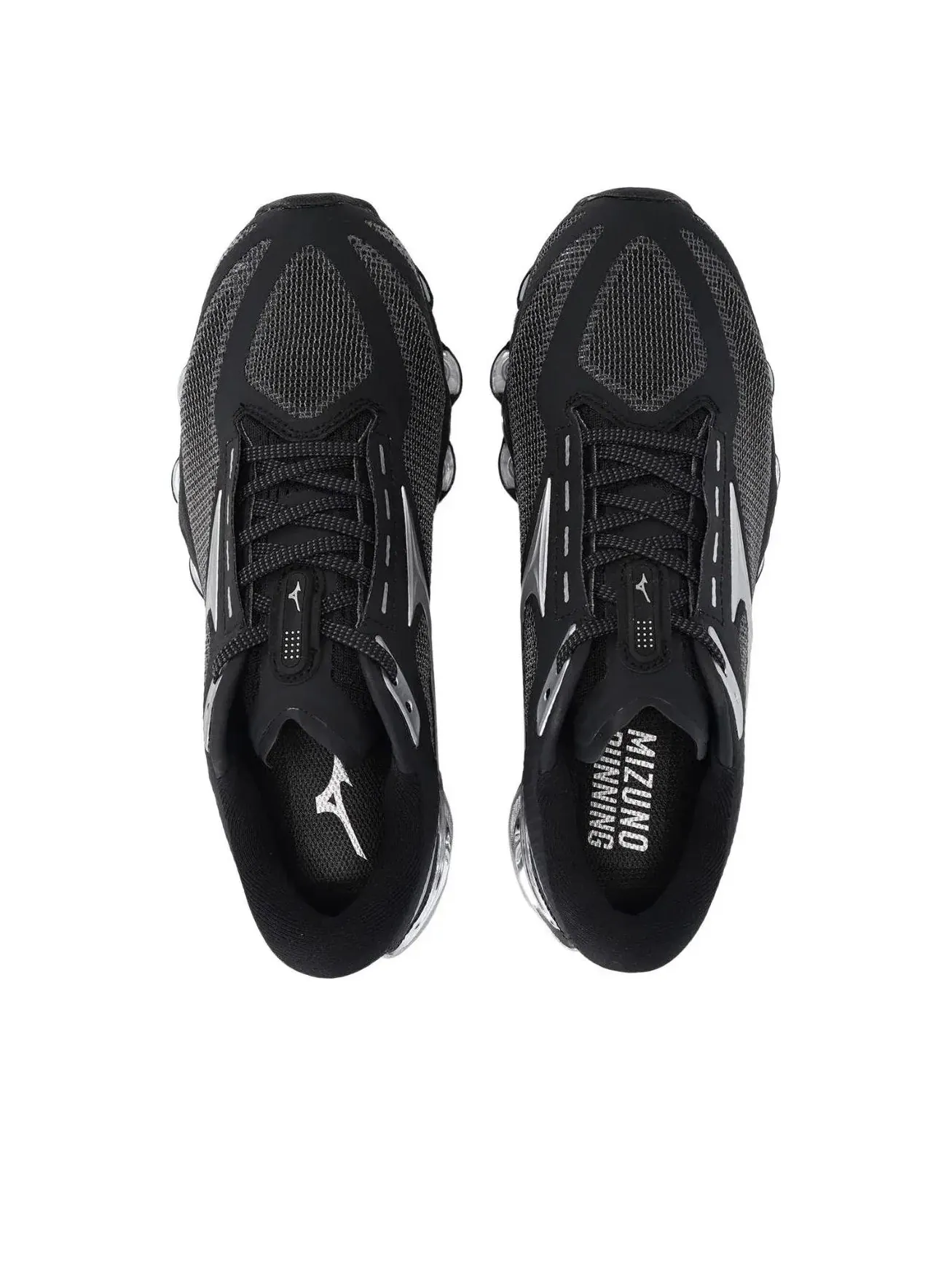Кроссовки Mizuno Wave Prophecy 15 'Black Metallic Silver' J1GC265035 — изображение 4 из 5, черный