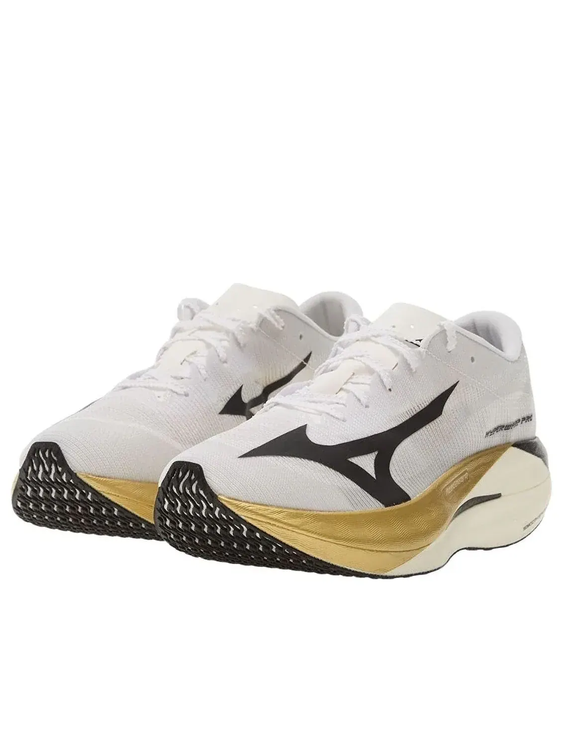 Кроссовки Mizuno Hyperwarp Pro 'White Black Gold' — изображение 2 из 5, белый
