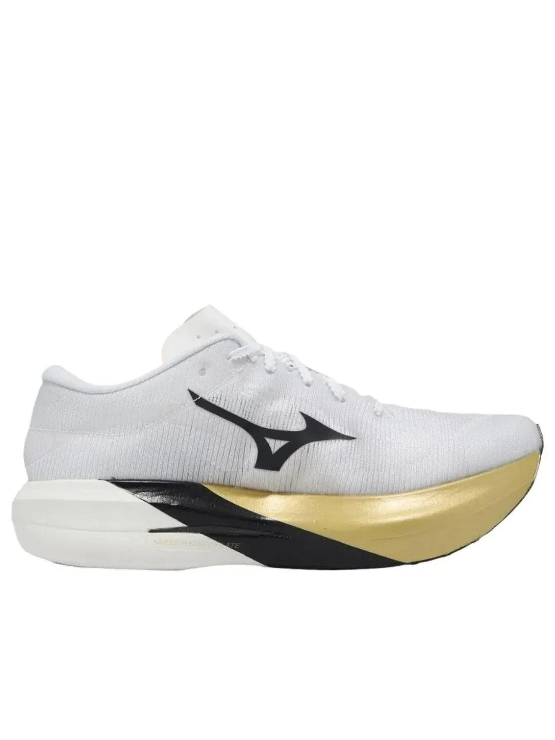 Кроссовки Mizuno Hyperwarp Pure 'White Black Gold' — изображение 3 из 4, белый
