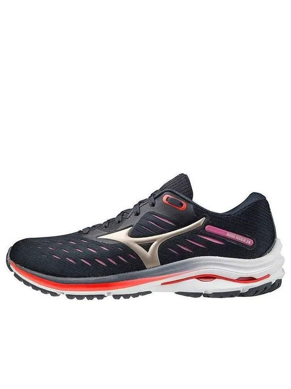Кроссовки wave rider 24 'navy red' Mizuno — изображение 1 из 4, черный/красный