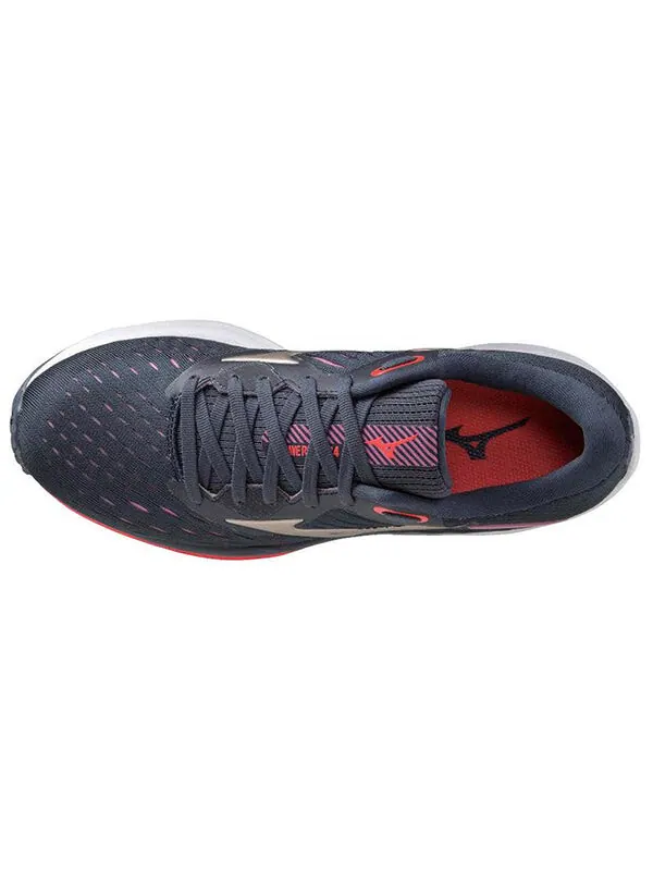 Кроссовки wave rider 24 'navy red' Mizuno — изображение 3 из 4, черный/красный