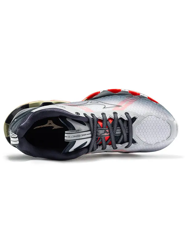Кроссовки wave prophecy x 10 'grey red' Mizuno — изображение 3 из 4, серый/красный