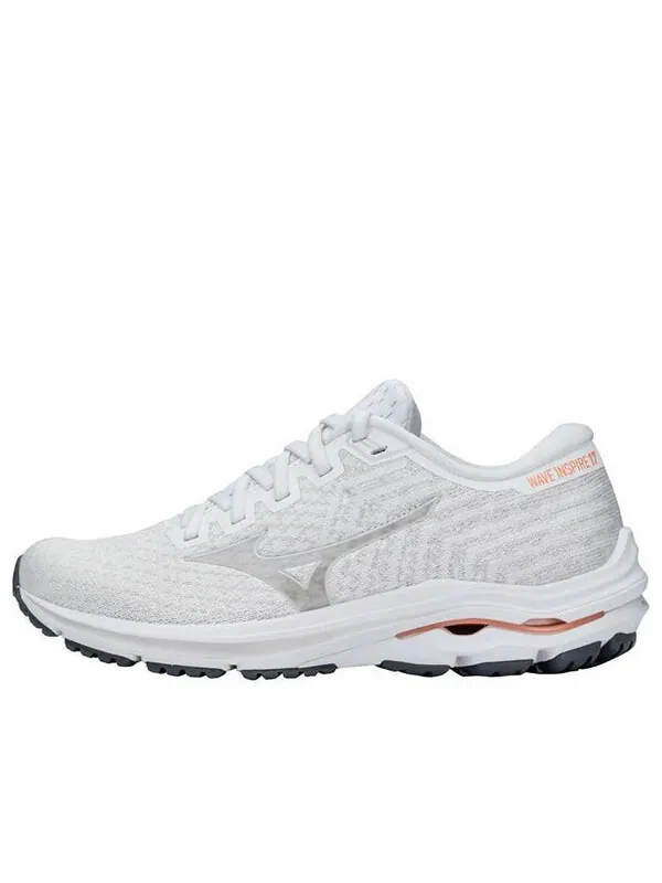 Кроссовки wave inspire 17 waveknit 'white papaya' Mizuno — изображение 1 из 4, белый/серый