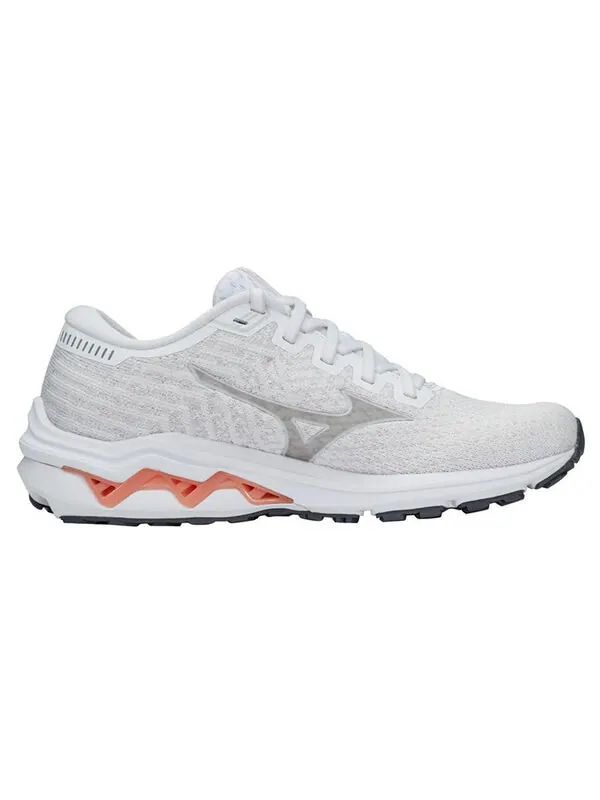 Кроссовки wave inspire 17 waveknit 'white papaya' Mizuno — изображение 2 из 4, белый/серый