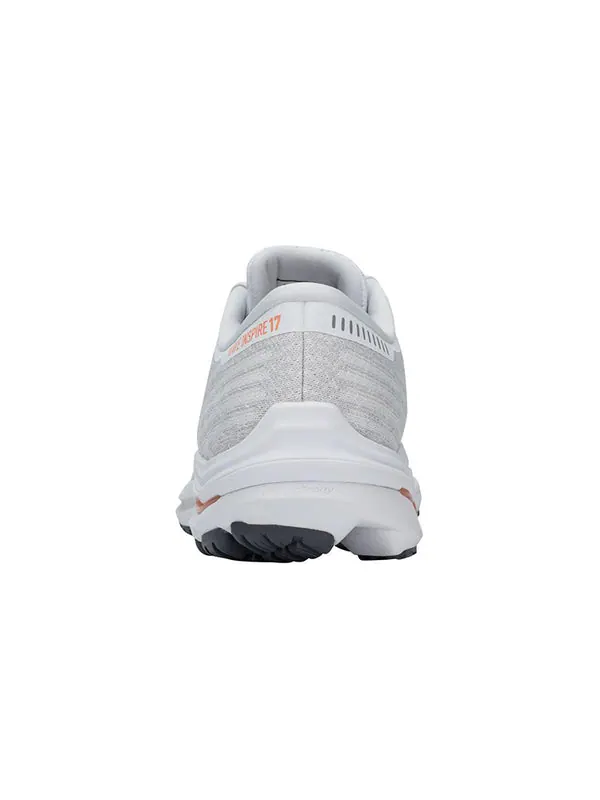 Кроссовки wave inspire 17 waveknit 'white papaya' Mizuno — изображение 4 из 4, белый/серый