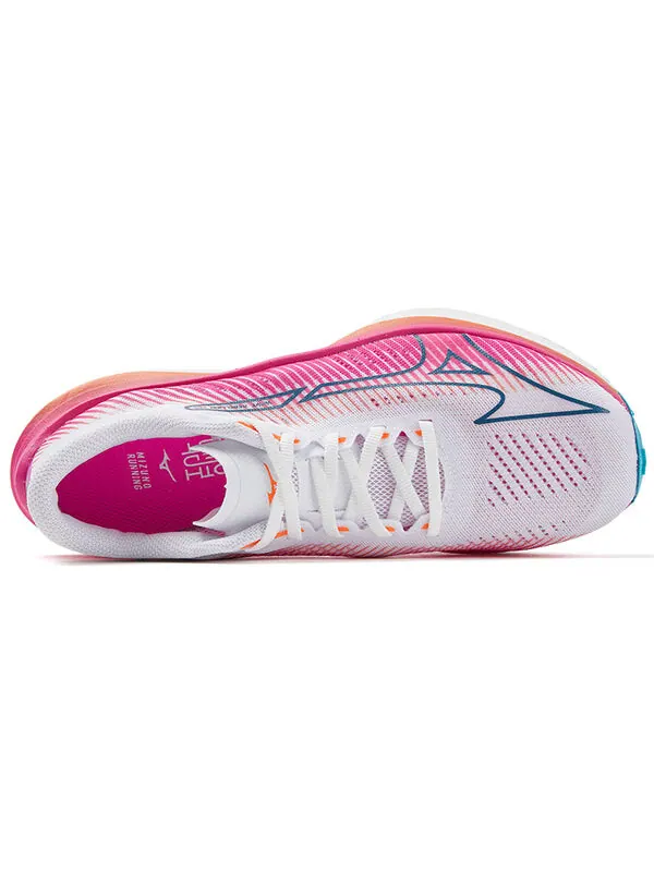 Кроссовки wave rebellion pro 'white' Mizuno — изображение 2 из 4, белый/розовый