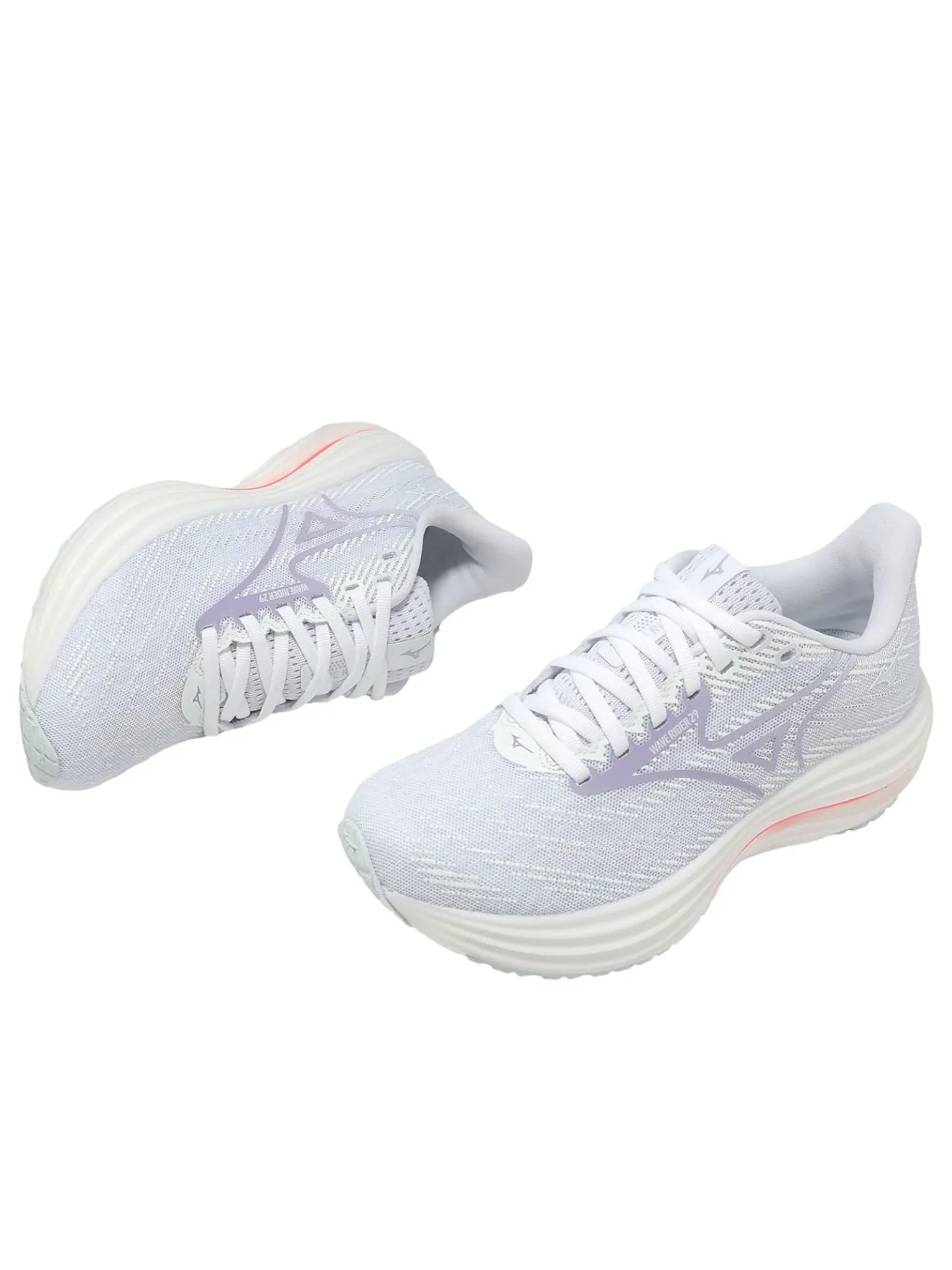 (WMNS) Mizuno Wave Rider 29 'White Icelandic Blue' — изображение 6 из 6, белый/синий