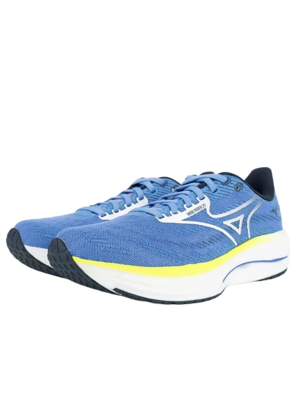 Кроссовки (WMNS) Mizuno Wave Rider 29 'Blue White Yellow' — изображение 2 из 5, синий