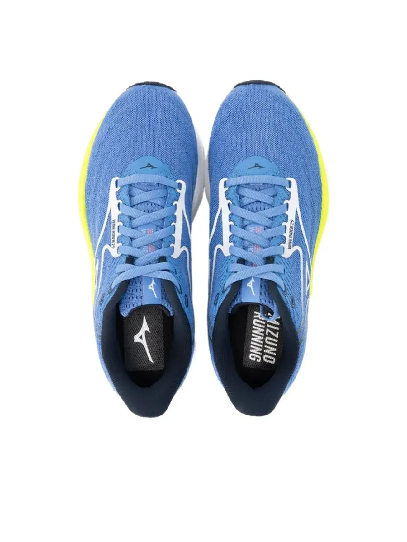 Кроссовки (WMNS) Mizuno Wave Rider 29 'Blue White Yellow' — изображение 4 из 5, синий