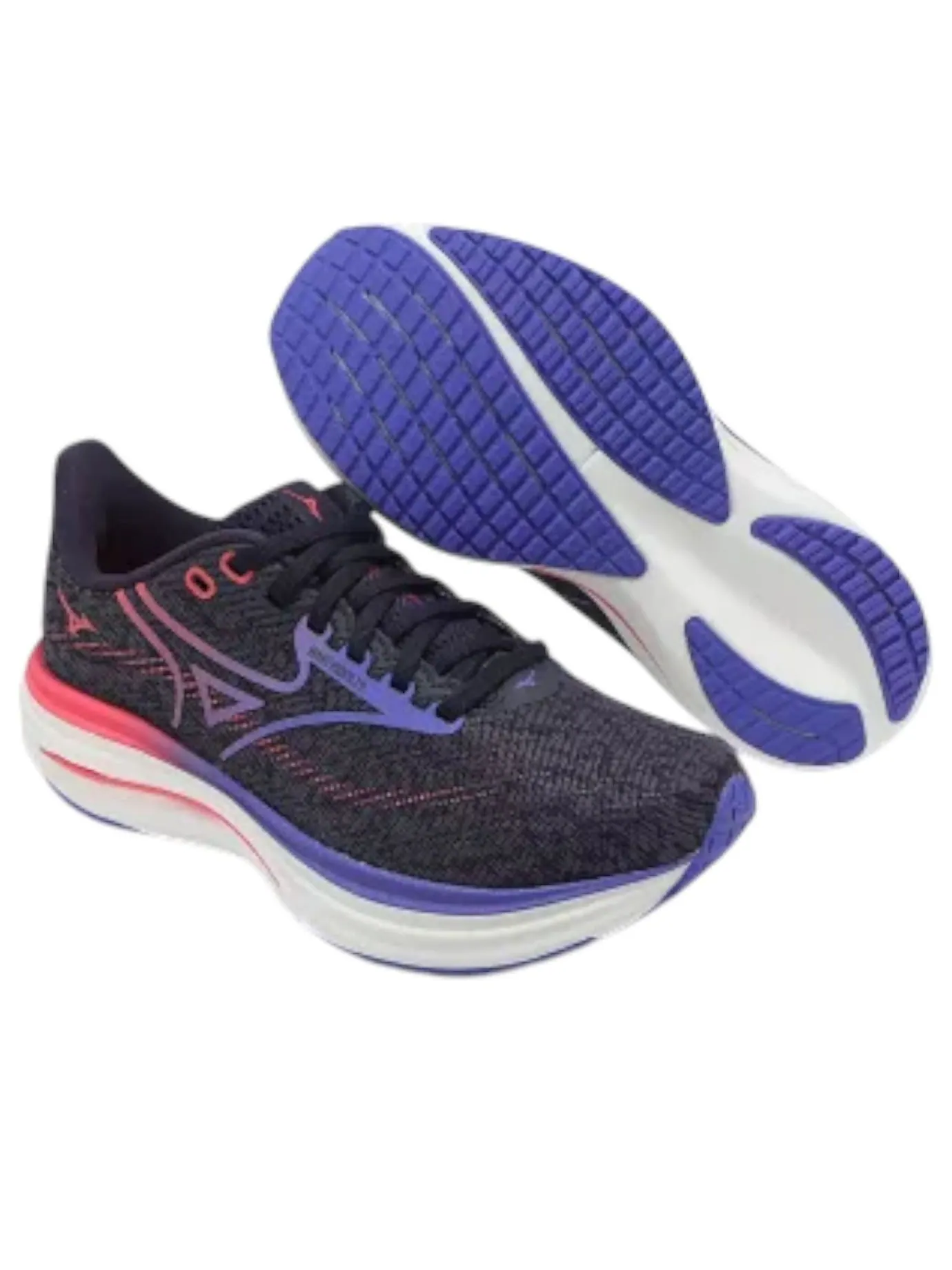 (WMNS) Mizuno Wave Rider 29 Super Wide 'Navy Purple' — изображение 2 из 5, темно-синий/фиолетовый