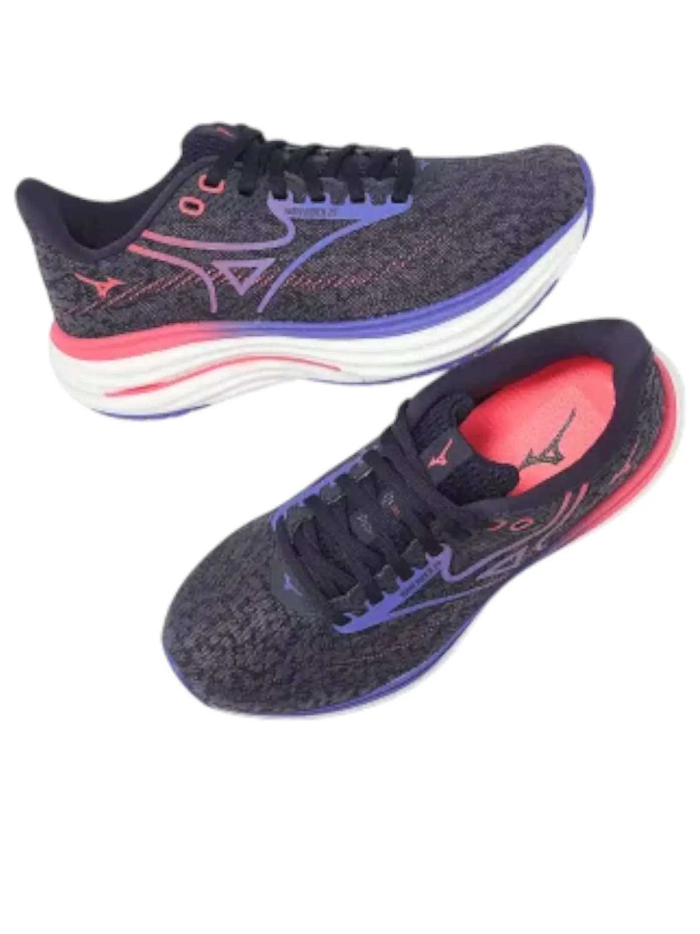 (WMNS) Mizuno Wave Rider 29 Super Wide 'Navy Purple' — изображение 3 из 5, темно-синий/фиолетовый