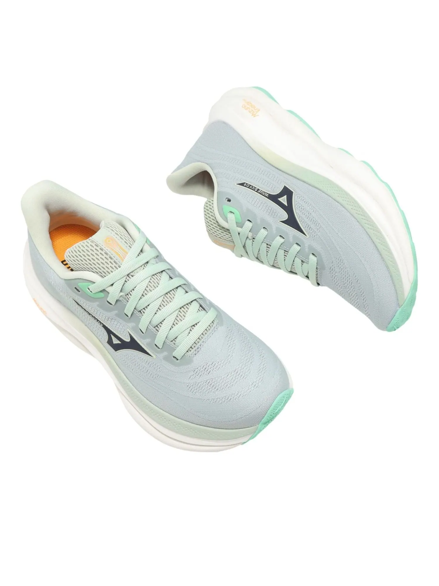 (WMNS) Mizuno Wave Sky 9 Wide 4E 'Светло-серый' — изображение 5 из 6, светлый серый