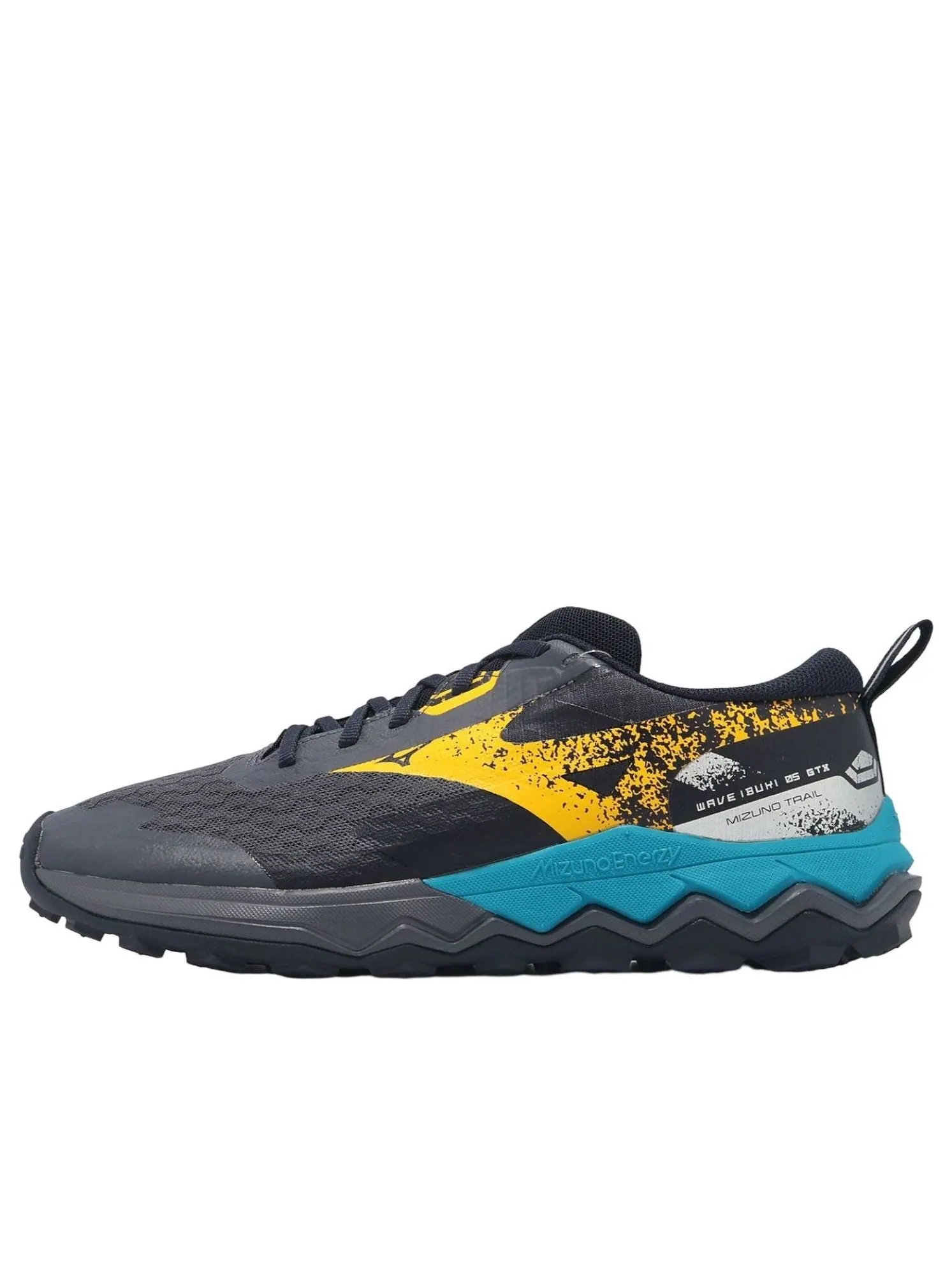 Mizuno Wave Ibuki 5 GORE-TEX 'Odyssey Grey Citrus Baritone Blue' — изображение 1 из 4, серый//синий