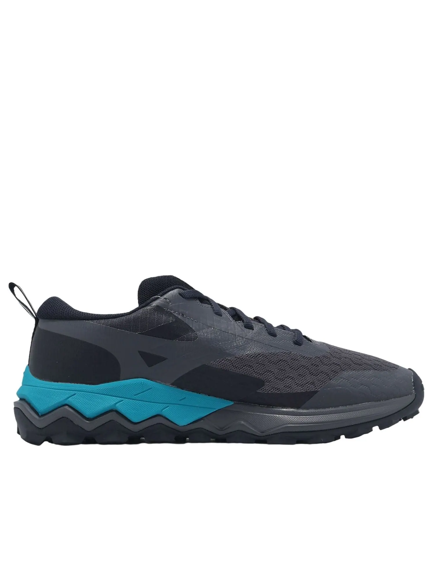 Mizuno Wave Ibuki 5 GORE-TEX 'Odyssey Grey Citrus Baritone Blue' — изображение 2 из 4, серый//синий