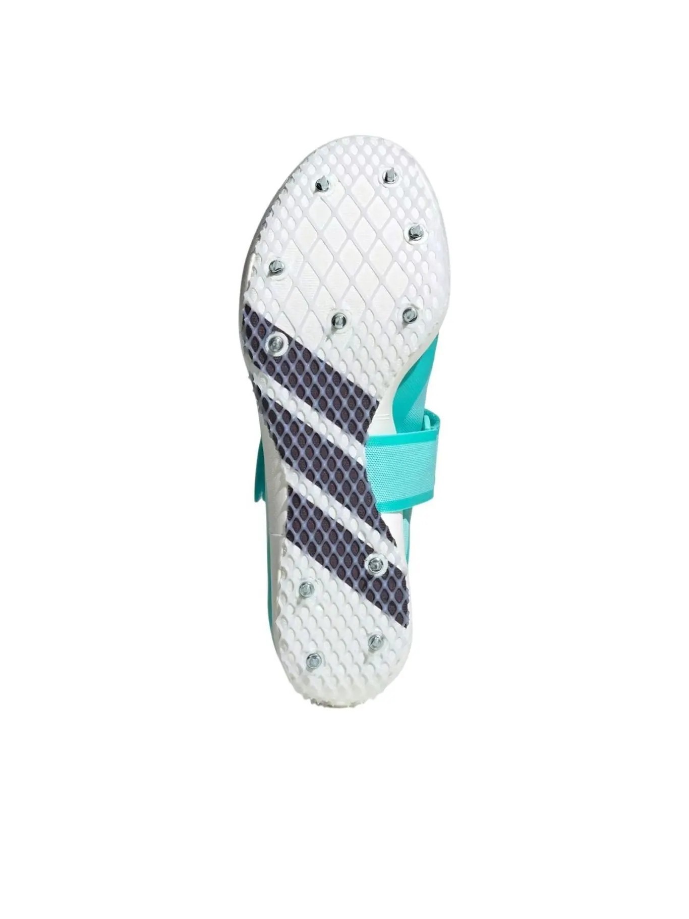 Adidas Adizero HJ Track And Field 'Flash Aqua Zero Metalic Lucid Lemon' — изображение 3 из 6, голубой