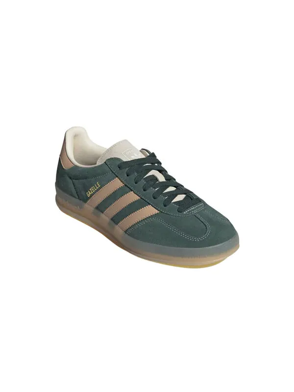 Кроссовки gazelle indoor 'shadow green warm sandstone' Adidas — изображение 3 из 4, зеленый//белый