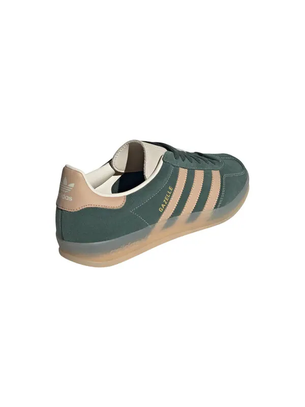 Кроссовки gazelle indoor 'shadow green warm sandstone' Adidas — изображение 4 из 4, зеленый//белый