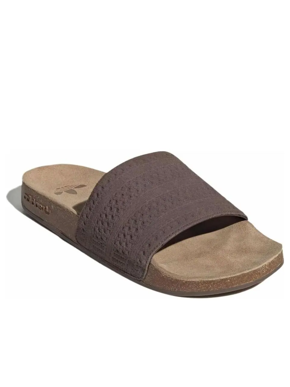 Шлепанцы adidas Originals Adilette Slides 'Brown Gum' — изображение 2 из 5, коричневый