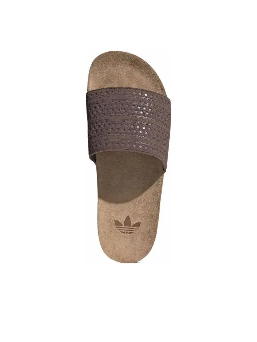 Шлепанцы adidas Originals Adilette Slides 'Brown Gum' — изображение 4 из 5, коричневый