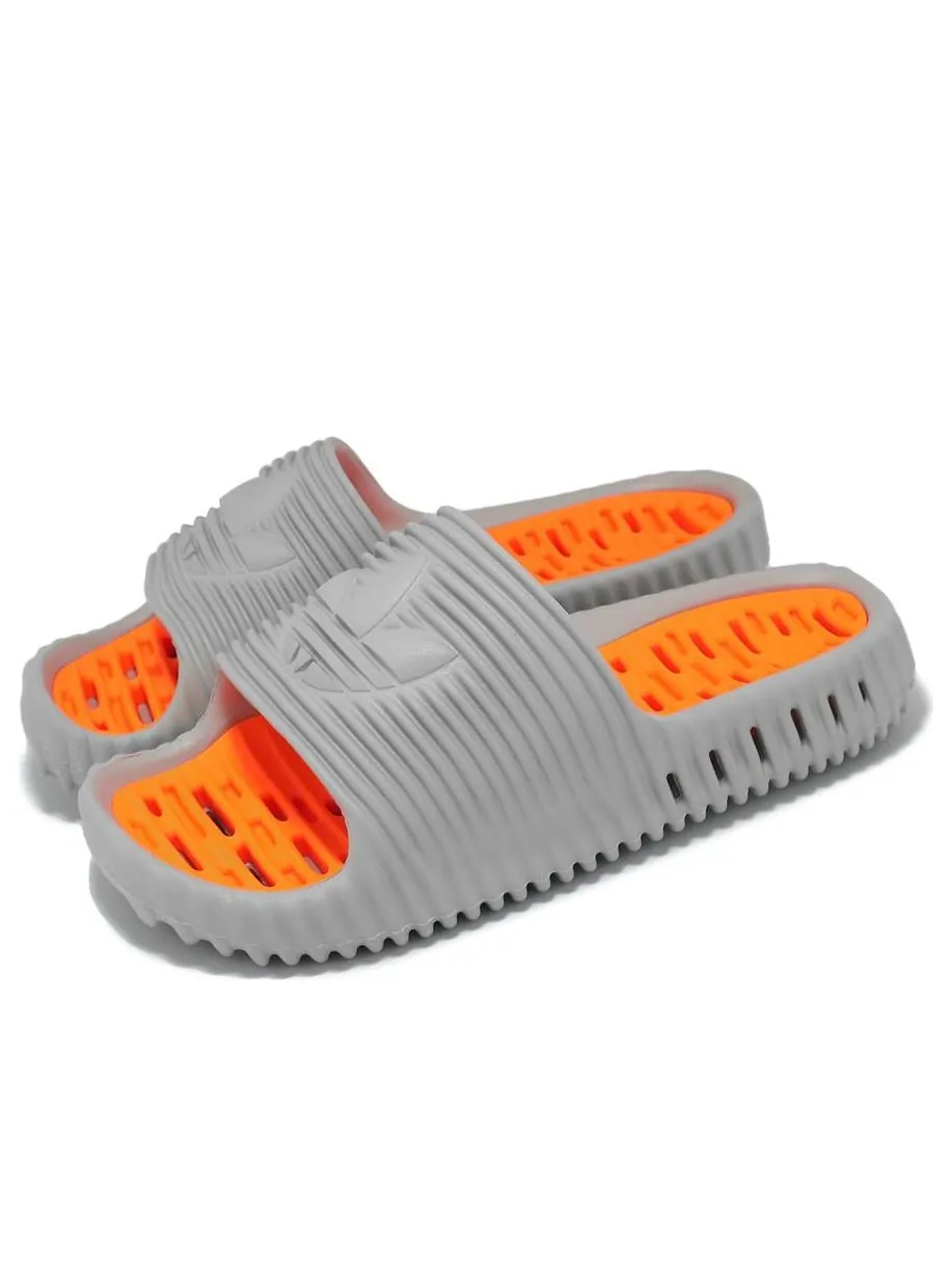 Шлепанцы adidas Adilette 25 Slides 'Grey Solar Orange' — изображение 3 из 5, серый