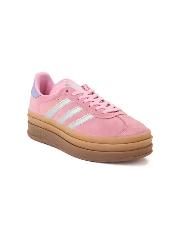 Кроссовки газель смелые Adidas — изображение 2 из 4, розовый/коричневый
