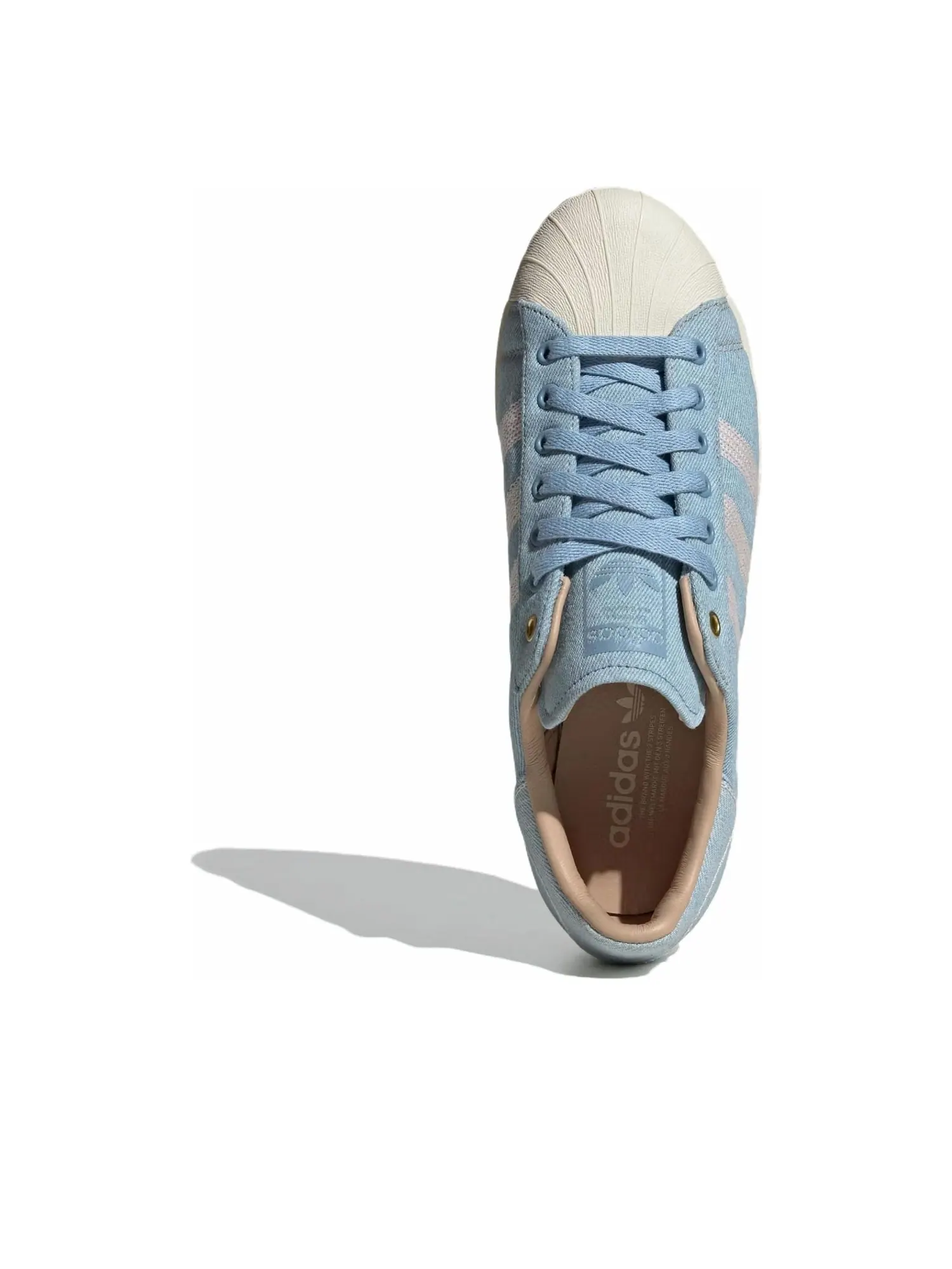 Кроссовки Adidas Superstar 82 'Denim Pink Tint' — изображение 4 из 5, розовый/кремовый белый