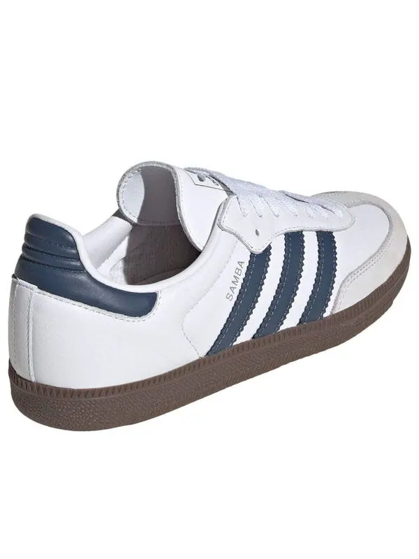 Кроссовки samba og 'white preloved ink' Adidas — изображение 4 из 4, белый//серый