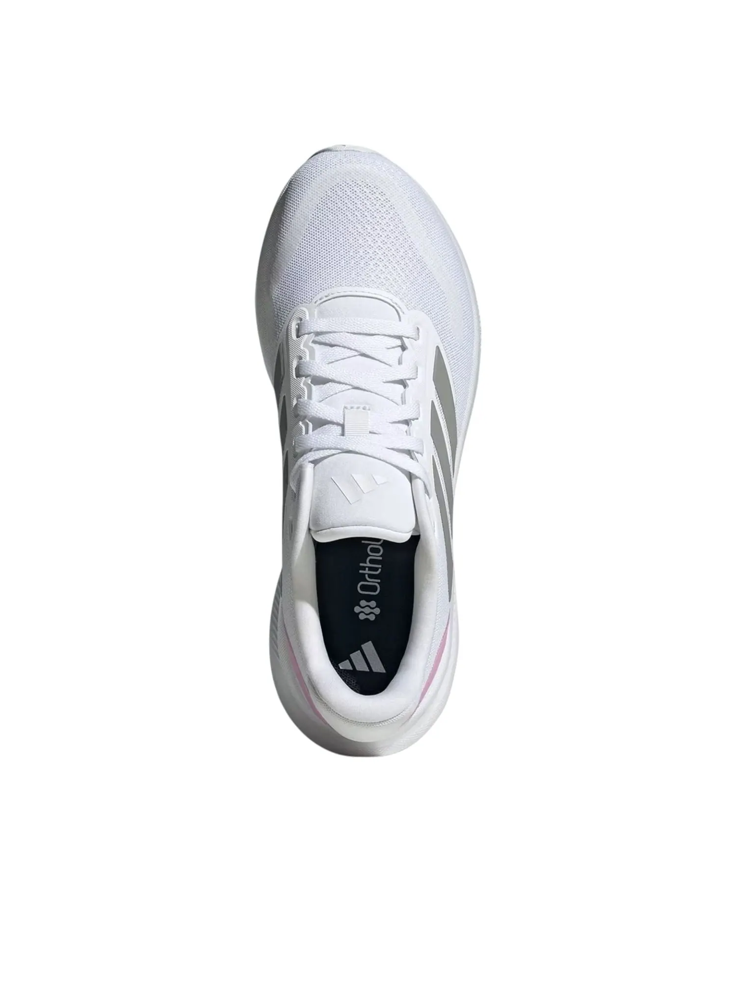 Кроссовки (WMNS) adidas Runfalcon 5 Wide 'White Solid Grey Pink' — изображение 3 из 5, белый
