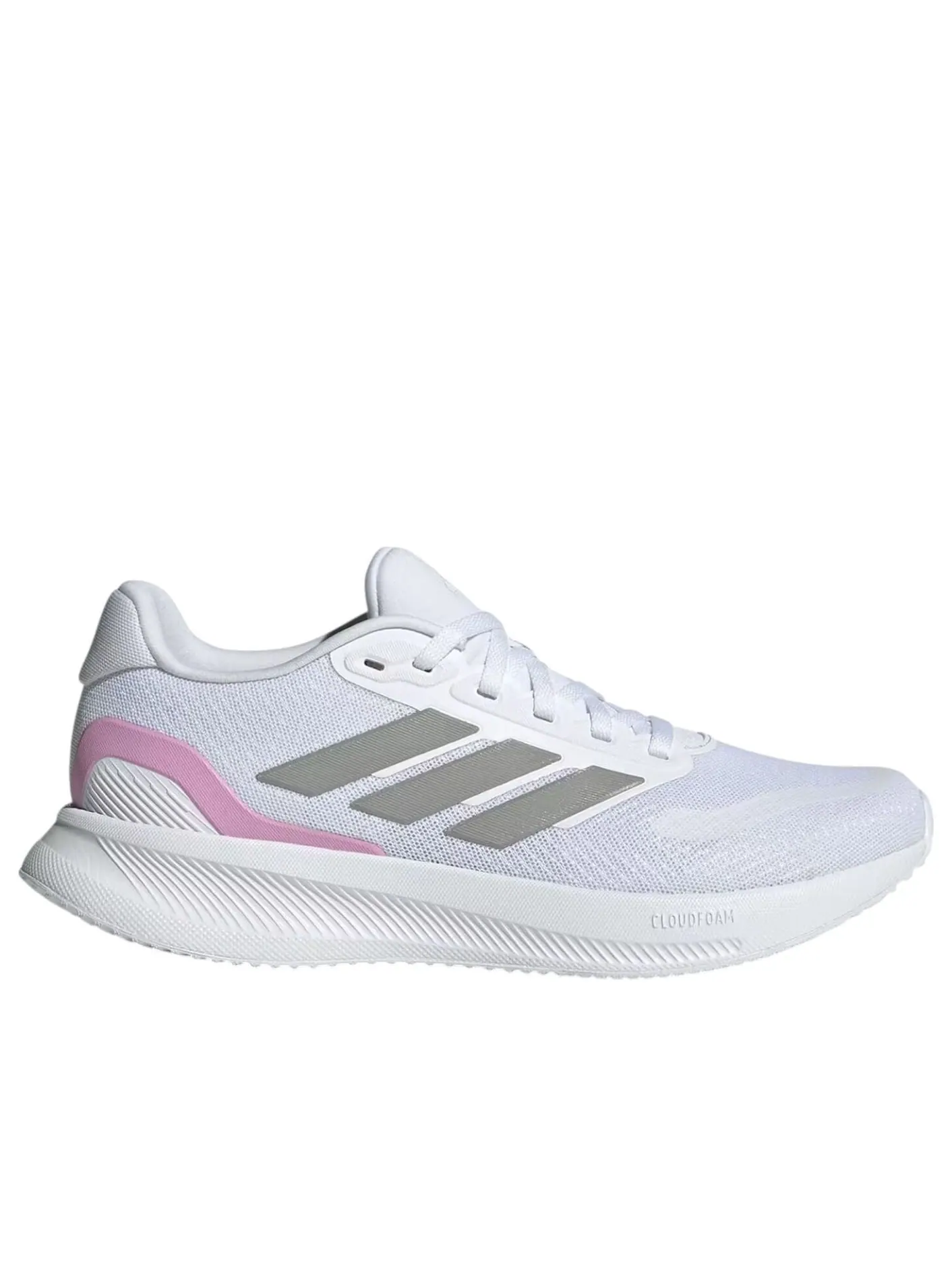Кроссовки (WMNS) adidas Runfalcon 5 Wide 'White Solid Grey Pink' — изображение 5 из 5, белый