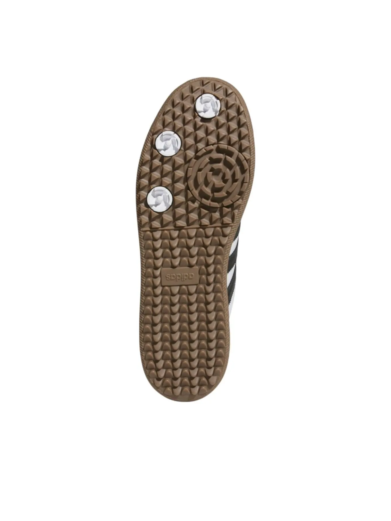 Кроссовки для гольфа Adidas Samba Spikeless Golf 'Cloud White Core Black Gum' — изображение 3 из 5, белый/черный