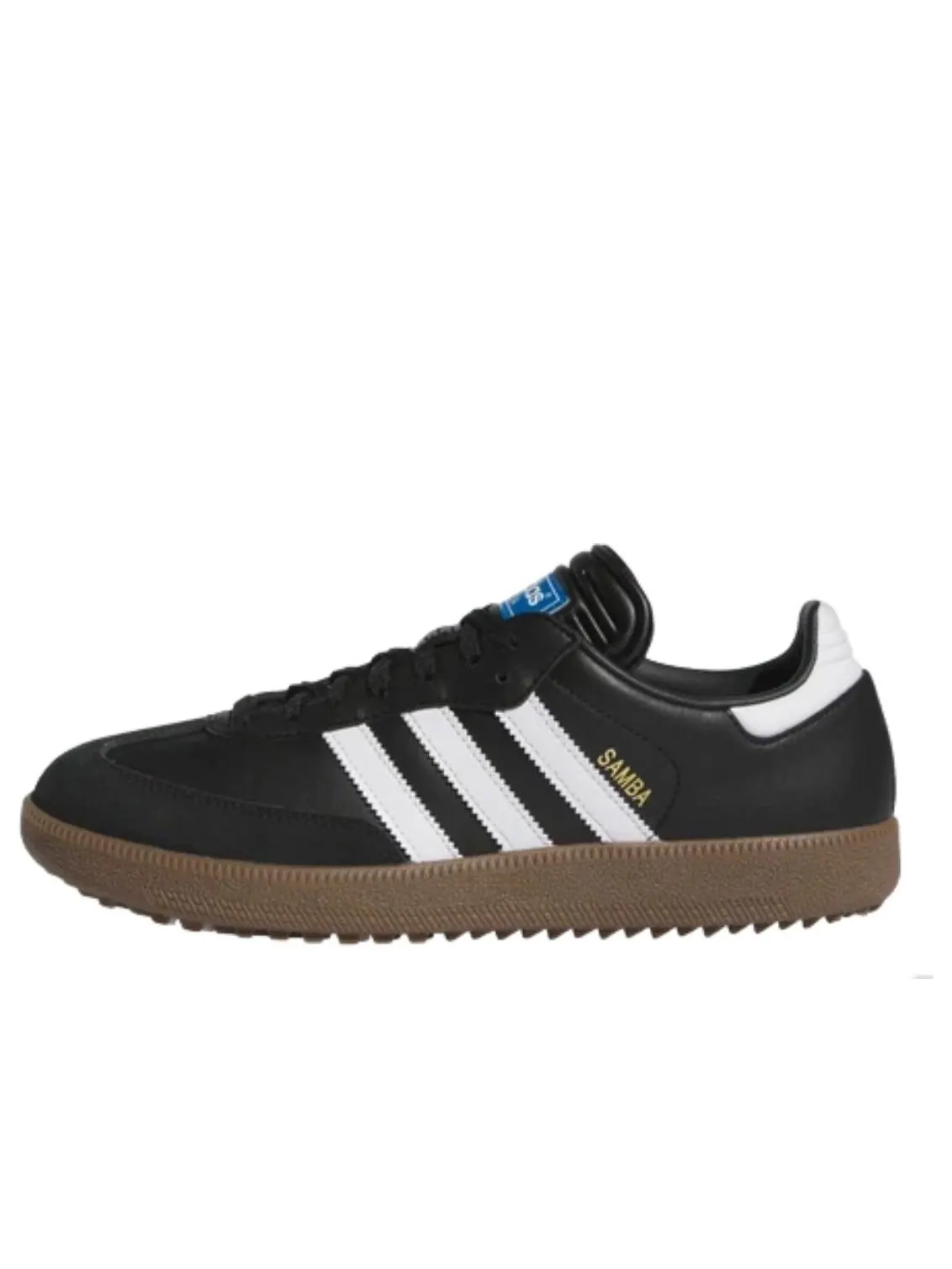 Кроссовки для гольфа Adidas Samba Spikeless Golf 'Black White Gum' — изображение 1 из 5, черный/белый