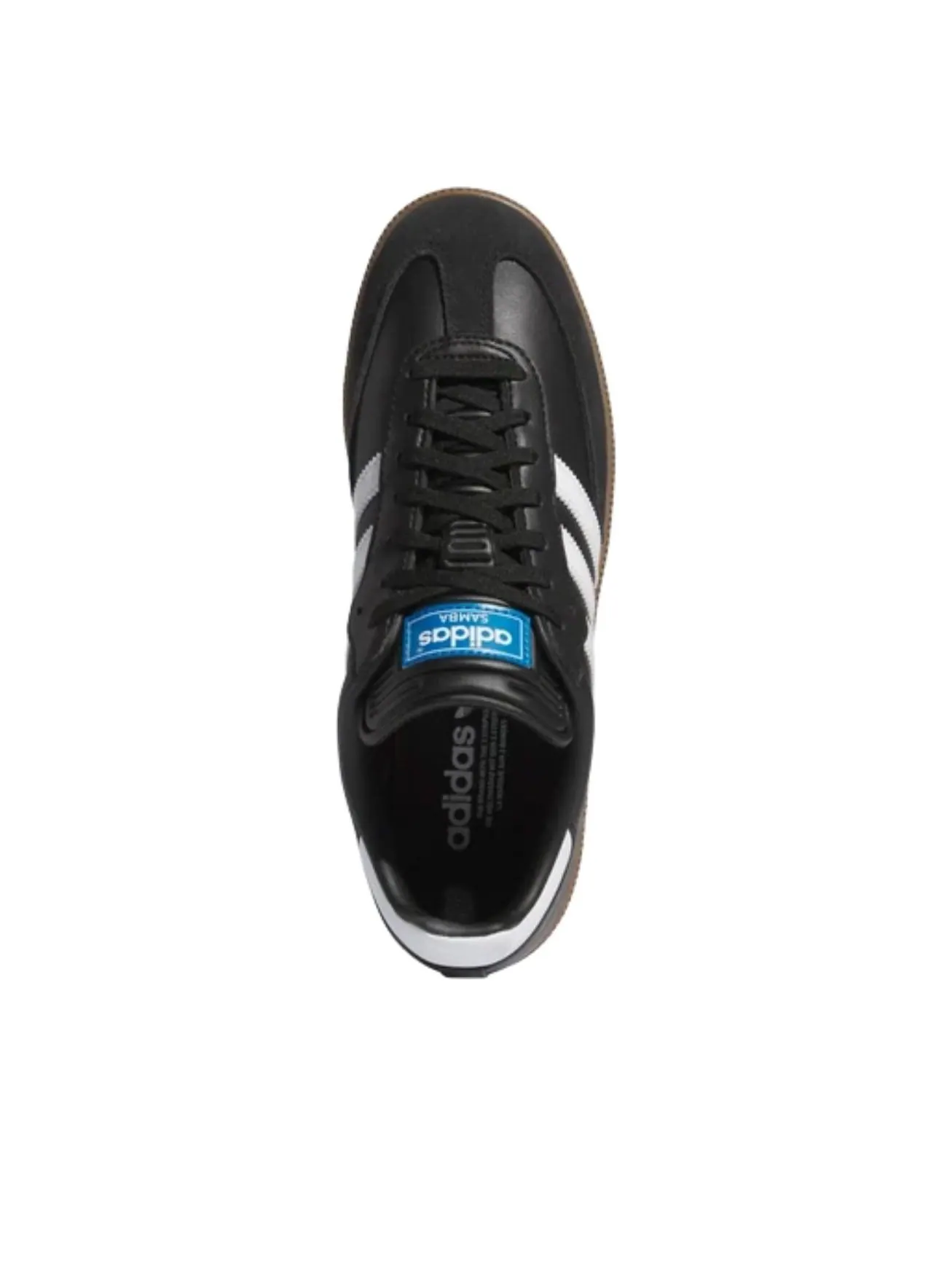 Кроссовки для гольфа Adidas Samba Spikeless Golf 'Black White Gum' — изображение 2 из 5, черный/белый
