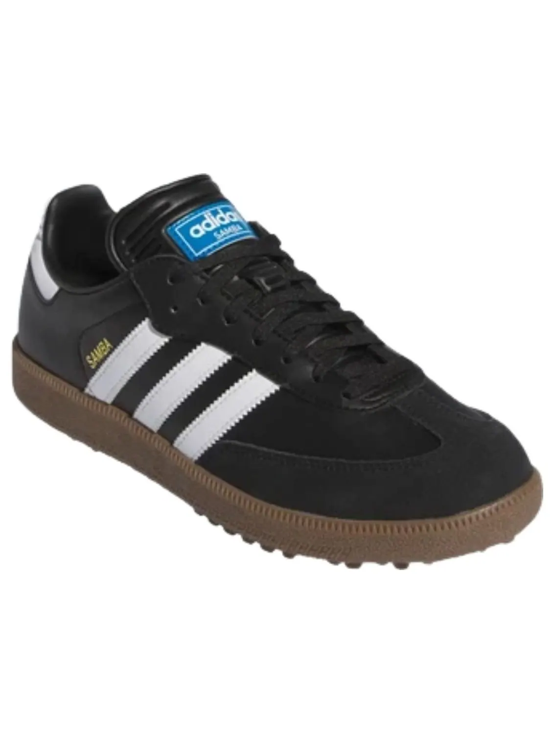 Кроссовки для гольфа Adidas Samba Spikeless Golf 'Black White Gum' — изображение 4 из 5, черный/белый