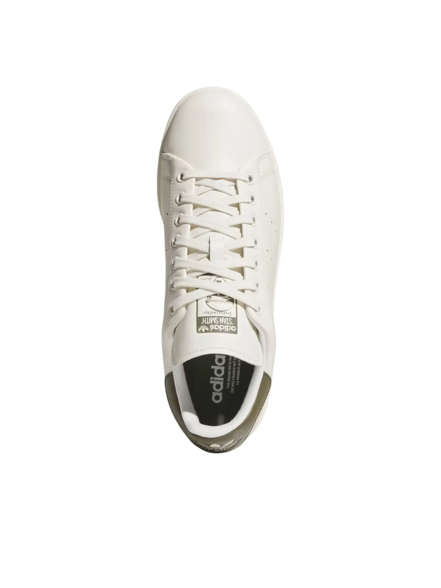 Adidas Stan Smith Spikeless 'Off White Olive Strata Off White' — изображение 4 из 6, белый/оливковый/белый