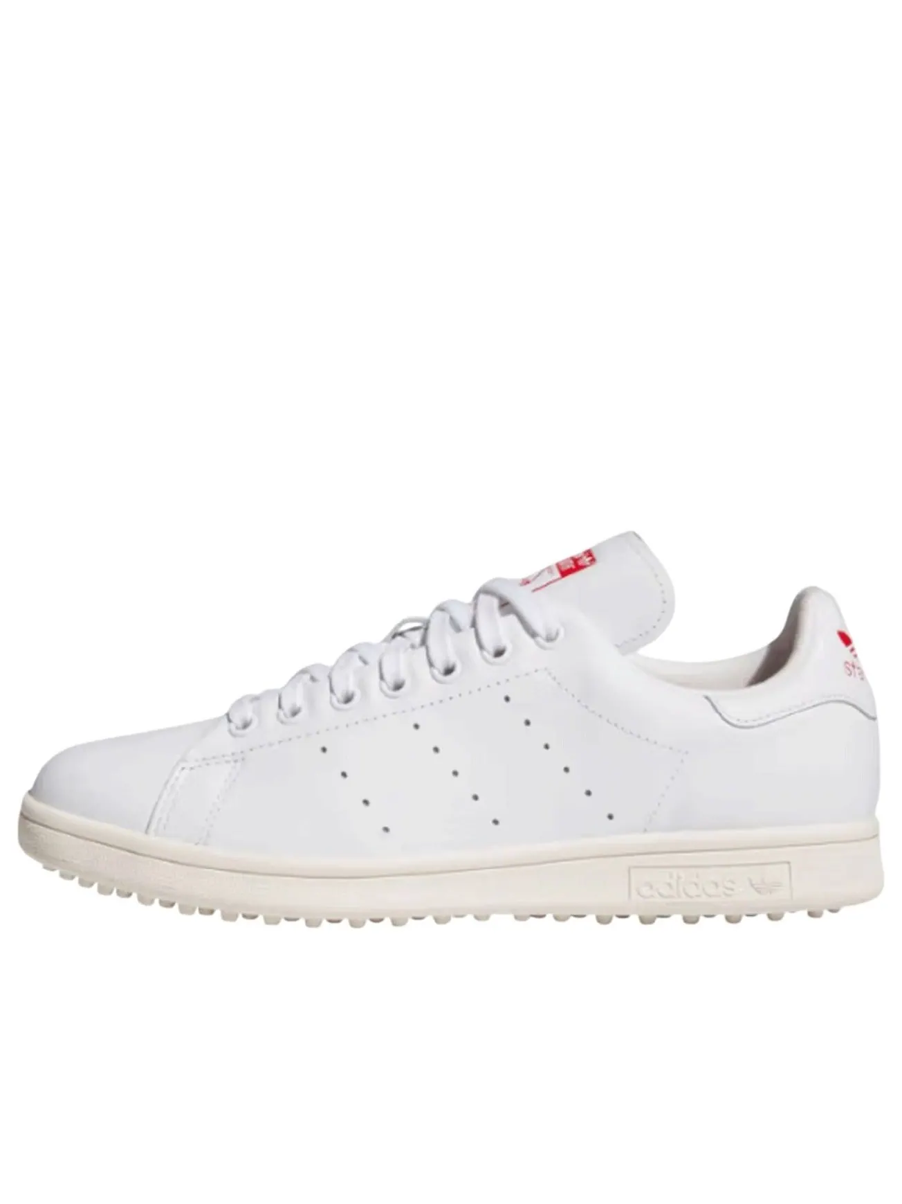 Кроссовки Adidas Stan Smith Spikeless Golf 'Cloud White Off White Better Scarlet' — изображение 1 из 5, белый/белый