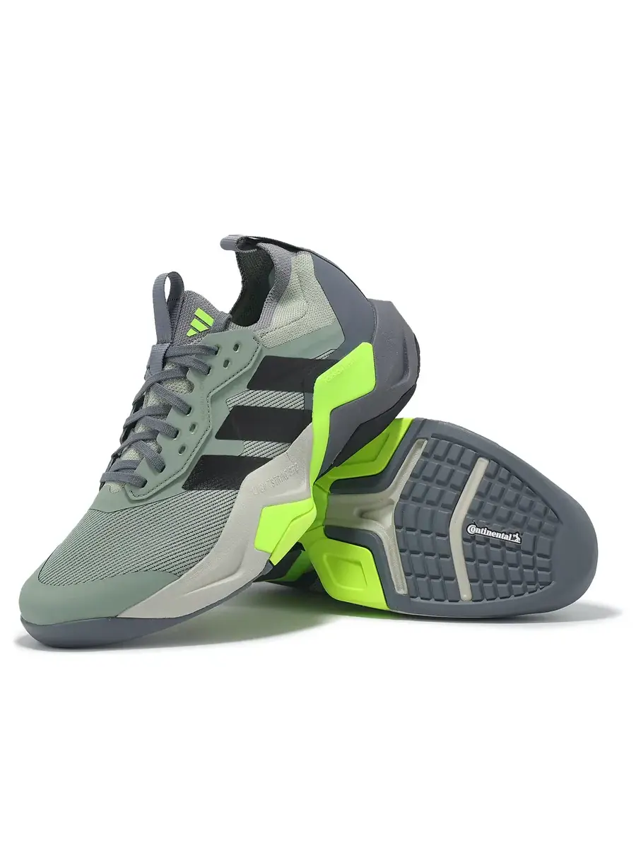 Кроссовки adidas Rapidmove ADV 2 HIIT 'Silver Green Core Black Lucid Lemon' — изображение 4 из 5, зеленый