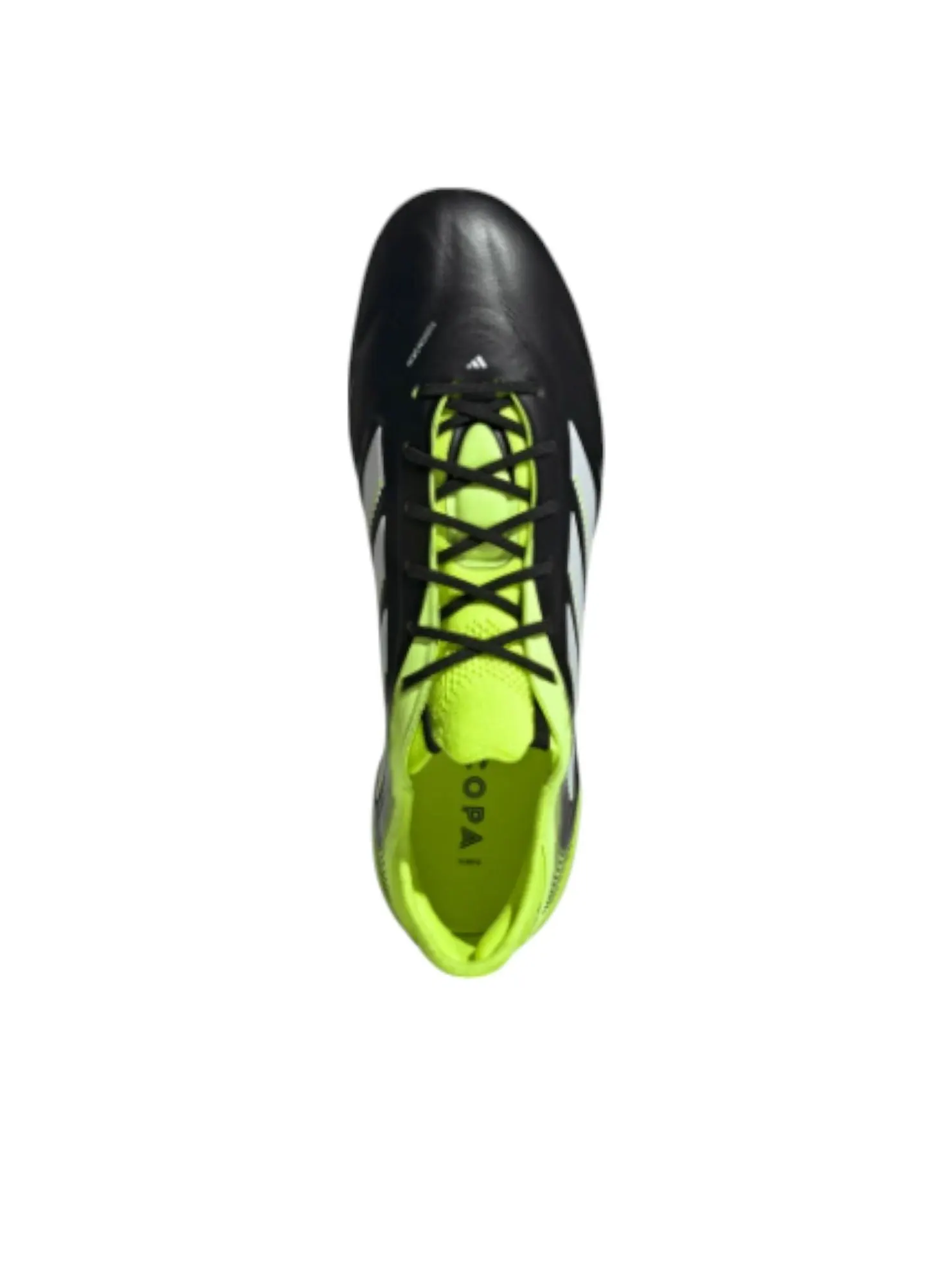 Кроссовки Adidas Copa Pure 3 Elite FG 'Core Black White Lucid Lemon' — изображение 4 из 5, черный/белый