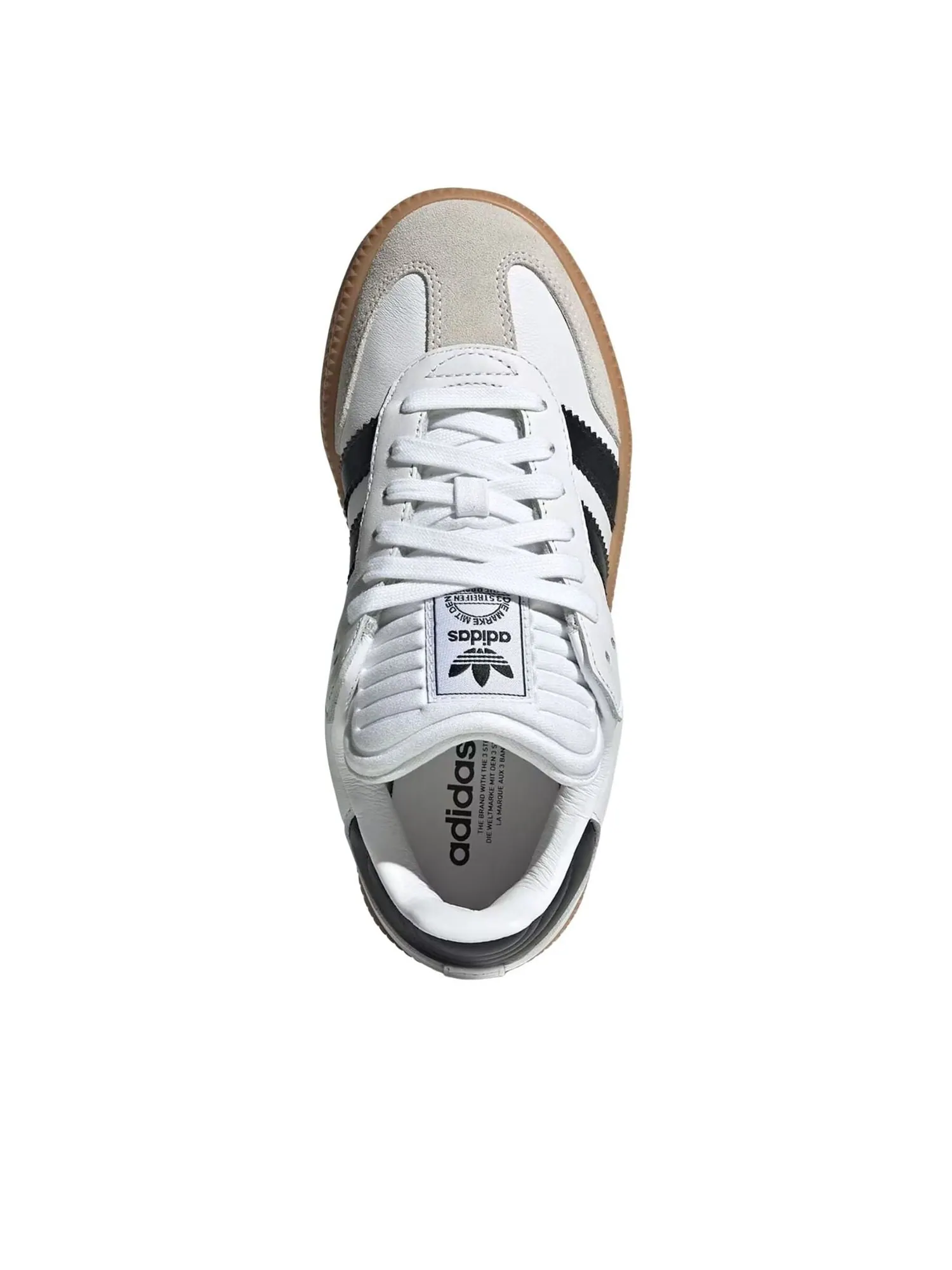 (GS) Adidas Samba XLG 'White Black Gum' — изображение 4 из 6, белый/черный