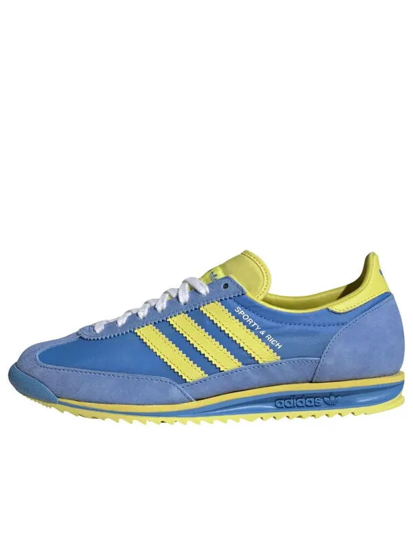 Кроссовки x sporty & rich sl 72 og 'real blue light yellow' Adidas — изображение 1 из 4, синий/желтый/синий
