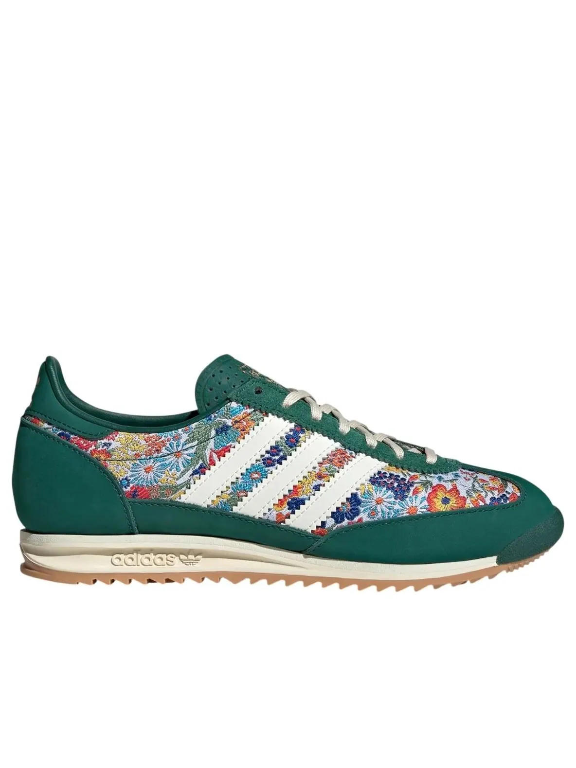 (WMNS) Adidas SL 72 OG 'Liberty London Collegiate Green' — изображение 2 из 6, зеленый/кремовый белый