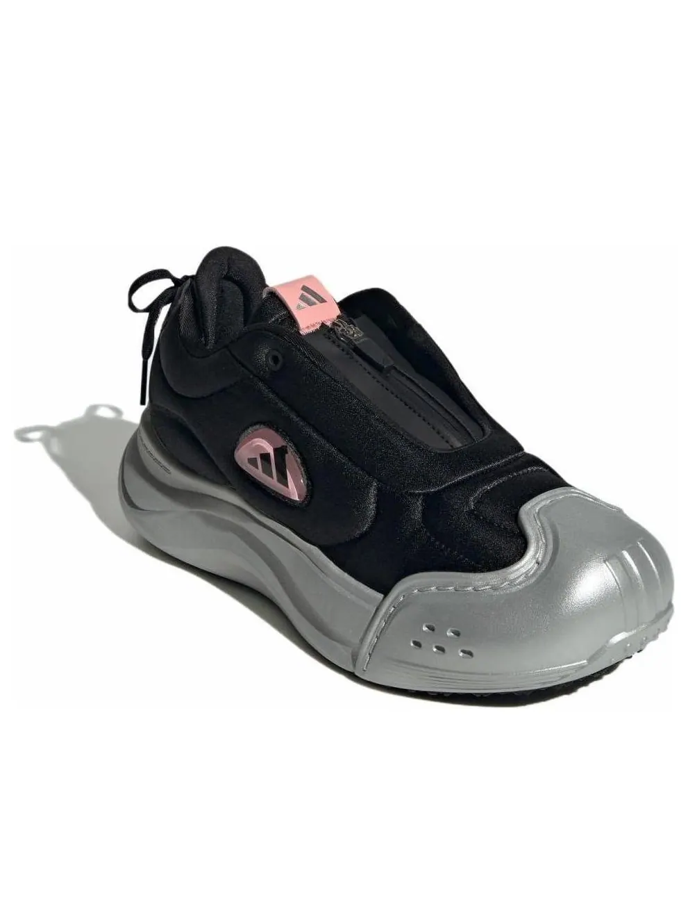 Кроссовки (WMNS) adidas MAXXCOURT FOS 'Black Silver Pink' — изображение 3 из 5, черный