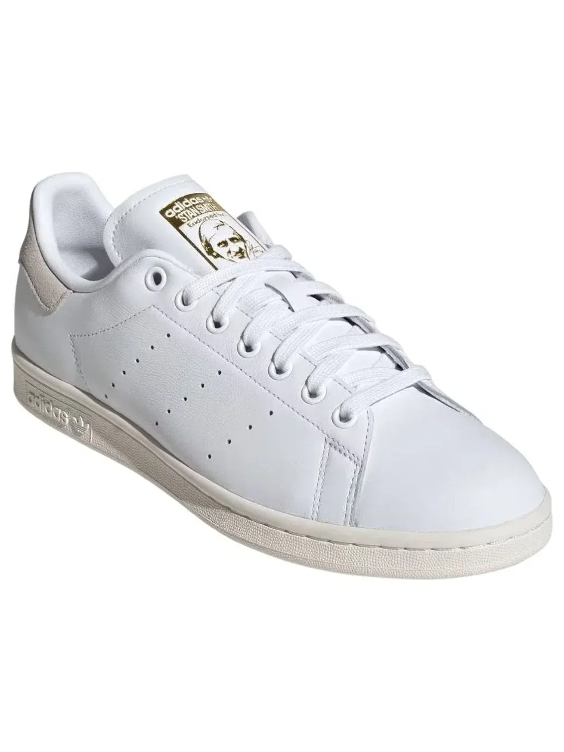 Мужские кроссовки с кожаным верхом Stan Smith Adidas — изображение 4 из 5, белый