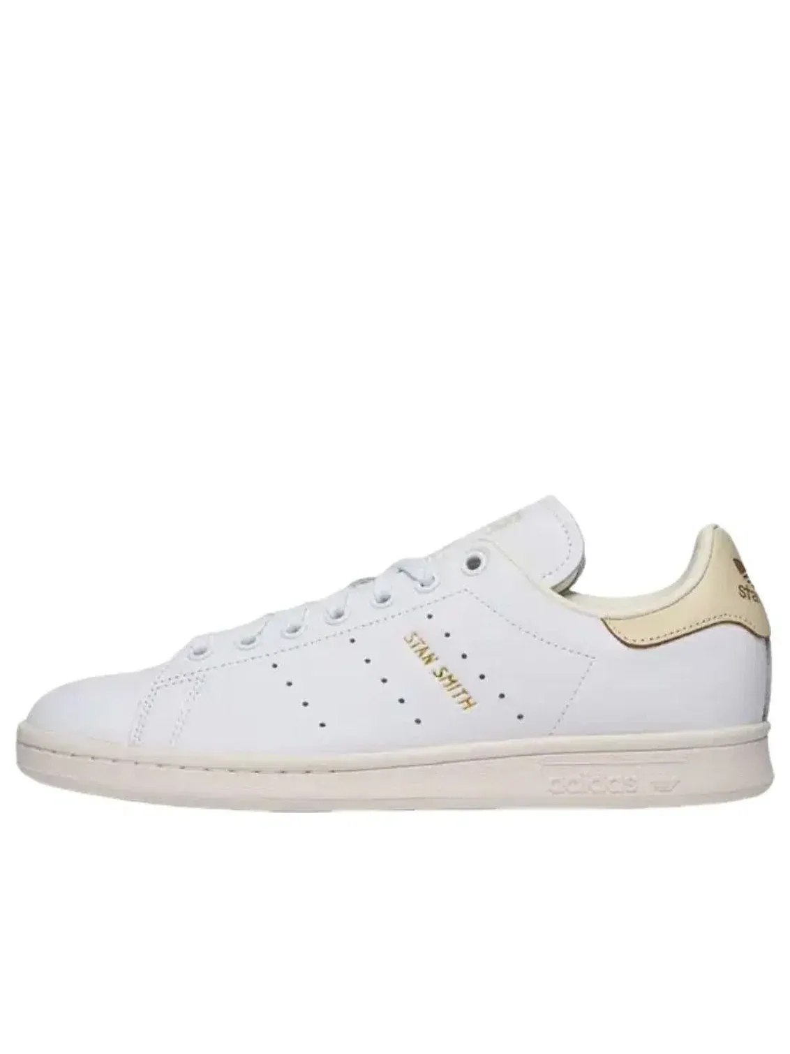 Мужские кроссовки с кожаным верхом Stan Smith Cloud White Off White Adidas — изображение 1 из 2, белый
