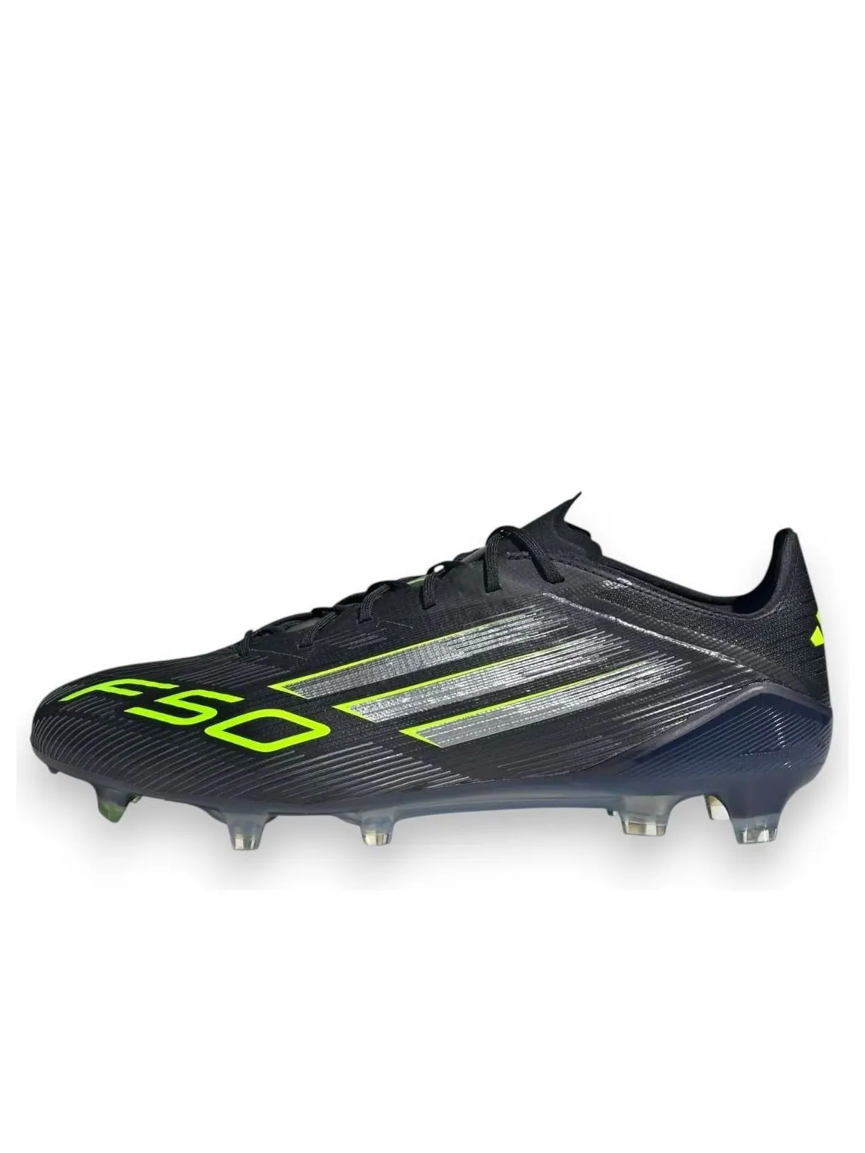 Кроссовки adidas F50 elite FG 'Black Iron Metallic Lucid Lemon' — изображение 1 из 5, черный
