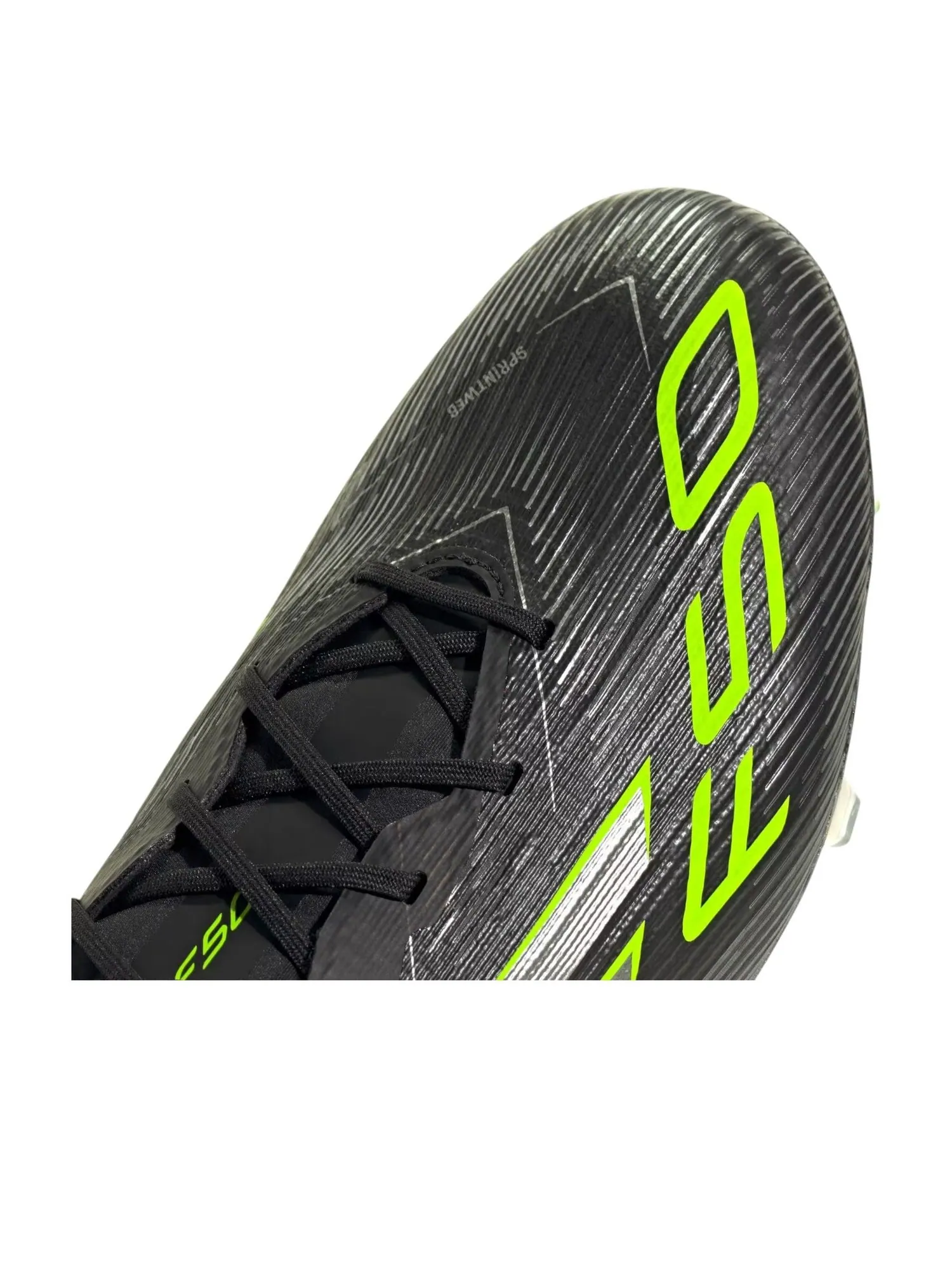 Кроссовки adidas F50 elite FG 'Black Iron Metallic Lucid Lemon' — изображение 3 из 5, черный