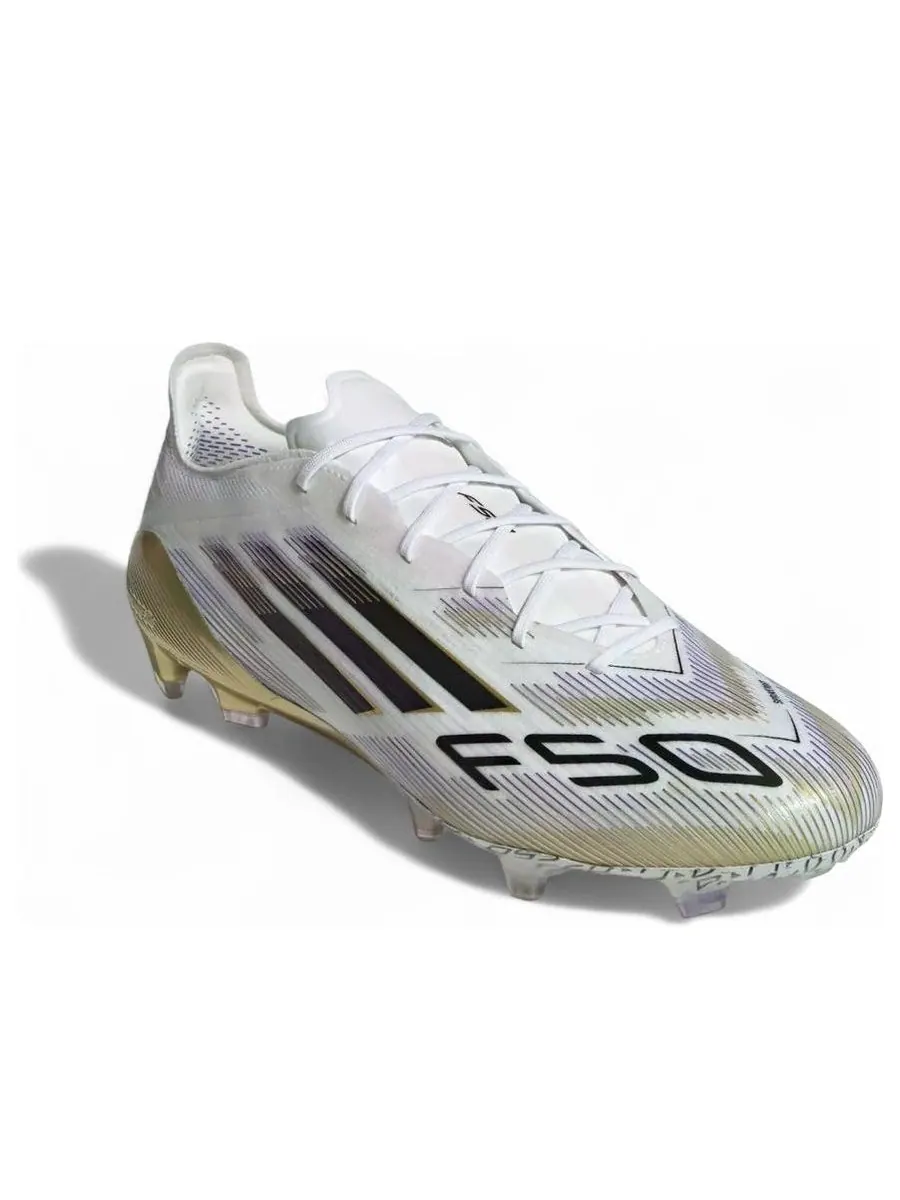 Кроссовки adidas F50 Elite FG 'Cloud White Black Gold Metallic' — изображение 2 из 5, белый